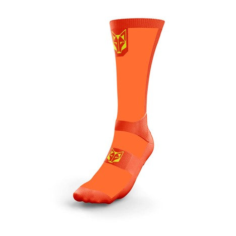 Medias Ultraligeras de Corte Alto Fluo Orange