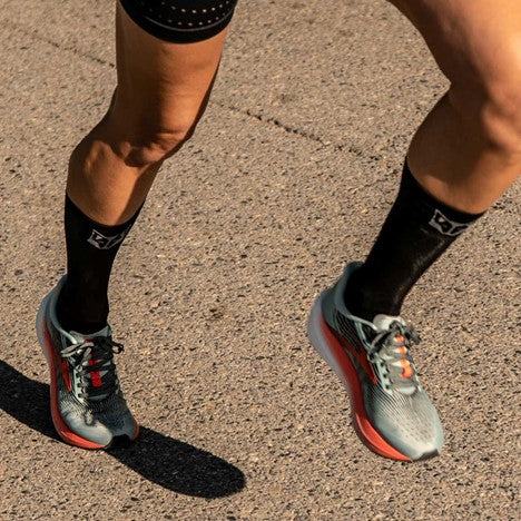Medias Ultraligeras de Corte Alto Black and Silver Gray