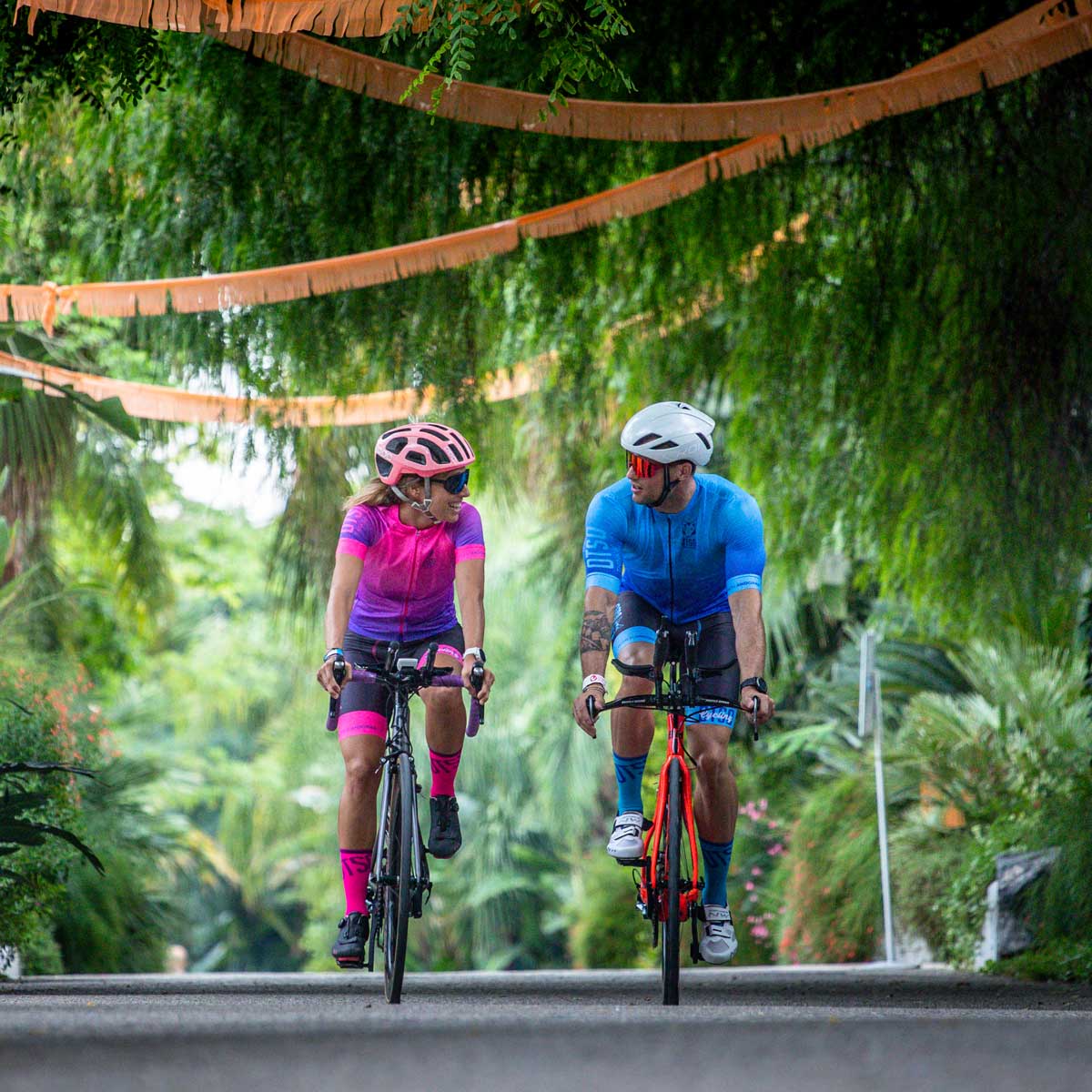 Jersey de Ciclismo Manga Corta Hombre Fluo Pink