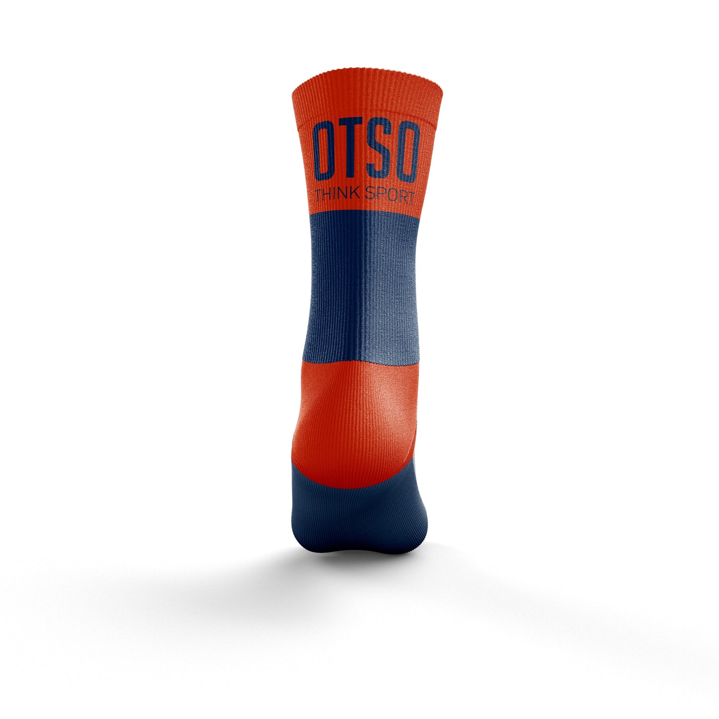 Medias Multideporte de Corte Medio Navy Blue & Fluo Orange