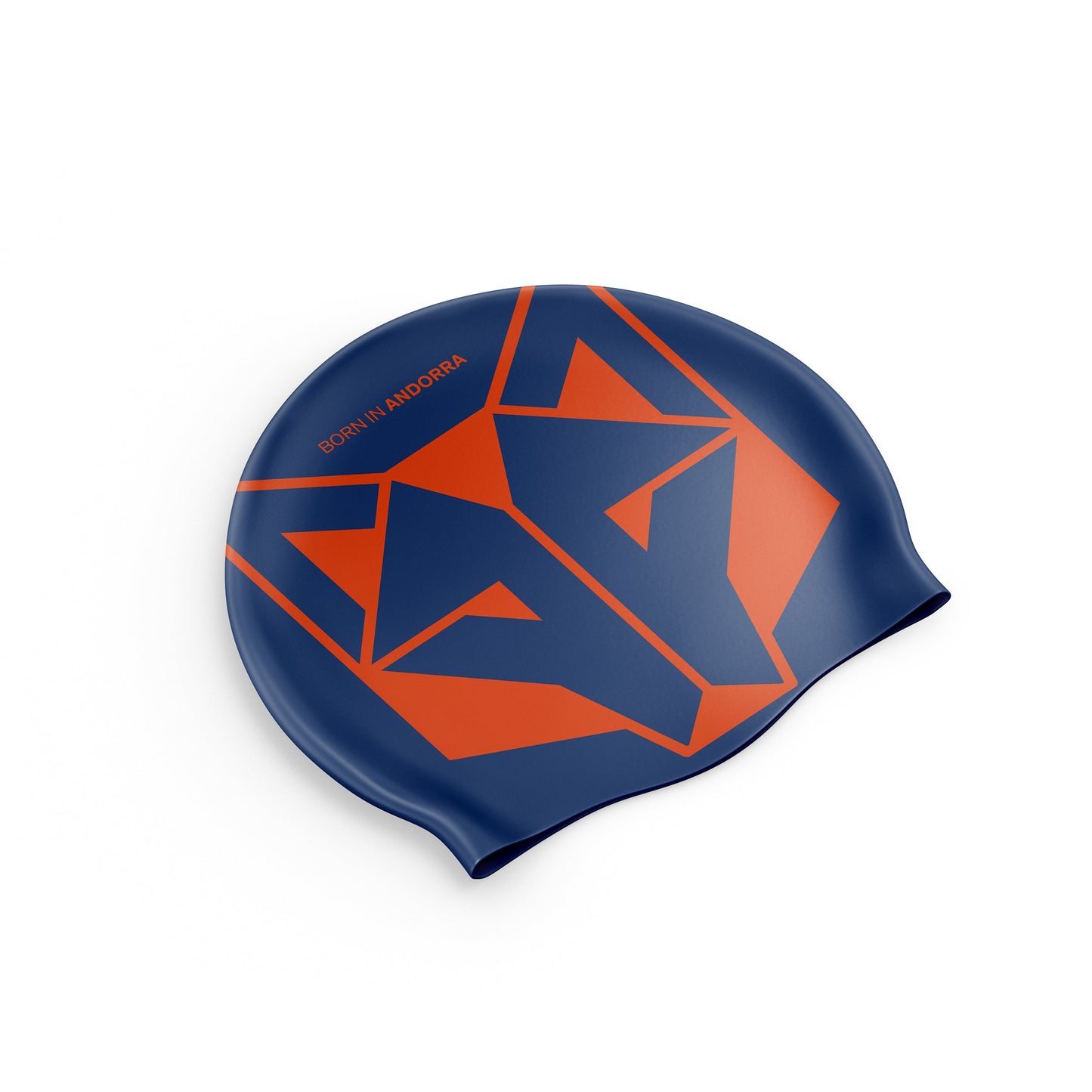 Gorro de Natación Navy Blue & Fluo Orange
