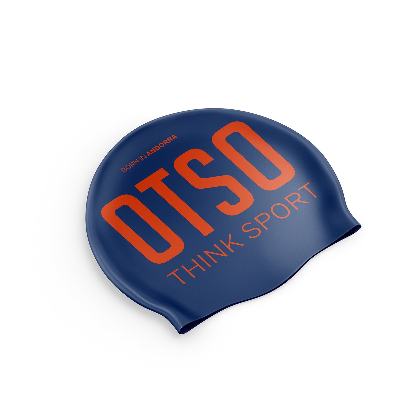 Gorro de Natación Navy Blue & Fluo Orange