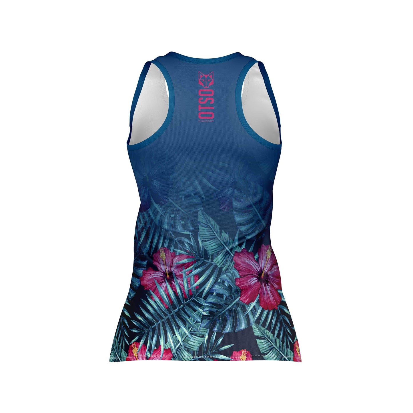 Camiseta Sin Mangas Mujer Tropical Dark