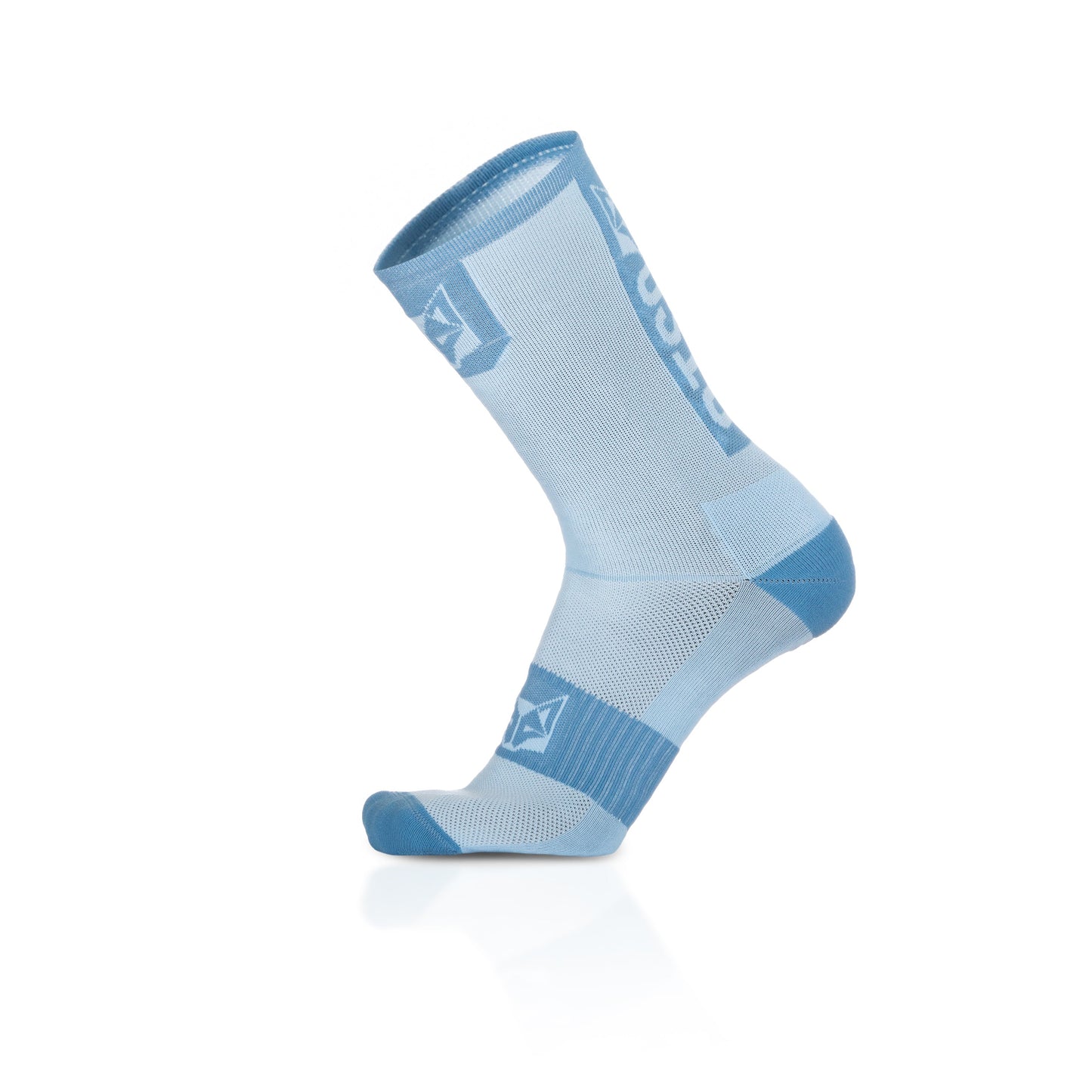Medias de Ciclismo de Corte Alto Turquoise & Steel Blue