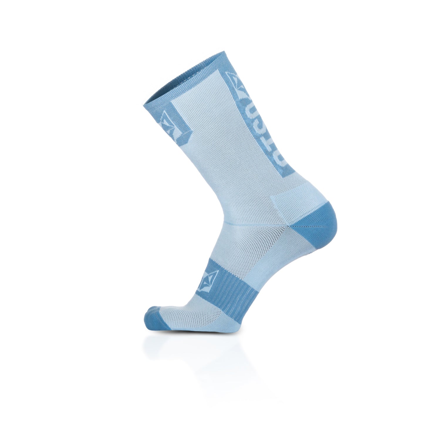 Medias de Ciclismo de Corte Alto Turquoise & Steel Blue