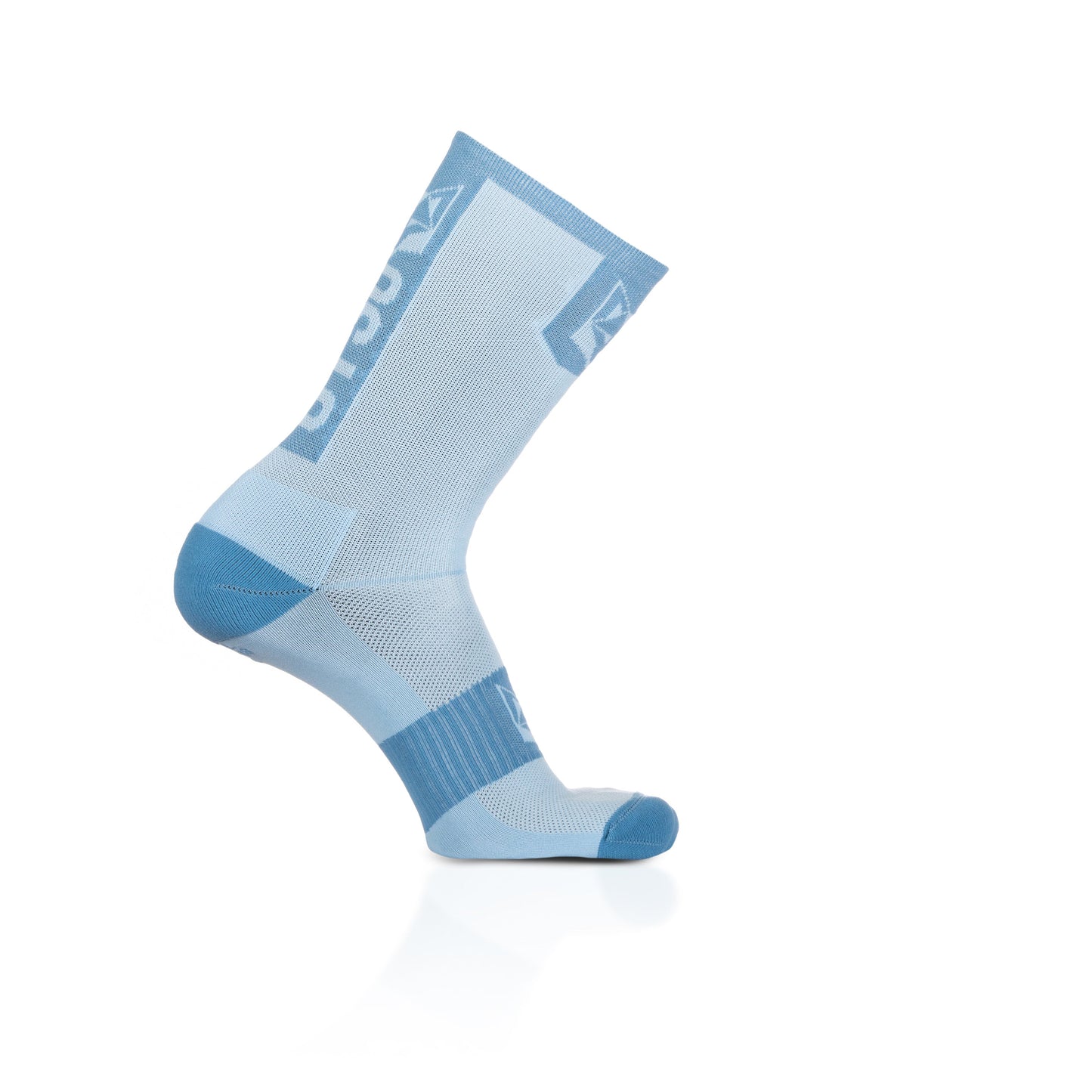 Medias de Ciclismo de Corte Alto Turquoise & Steel Blue