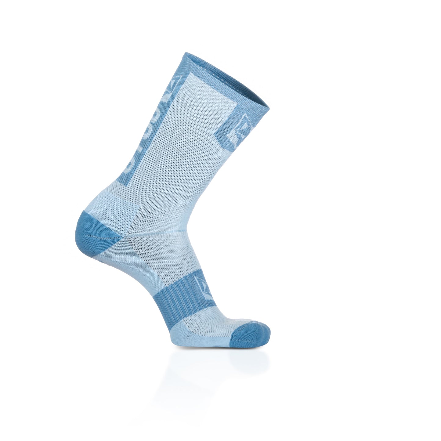 Medias de Ciclismo de Corte Alto Turquoise & Steel Blue
