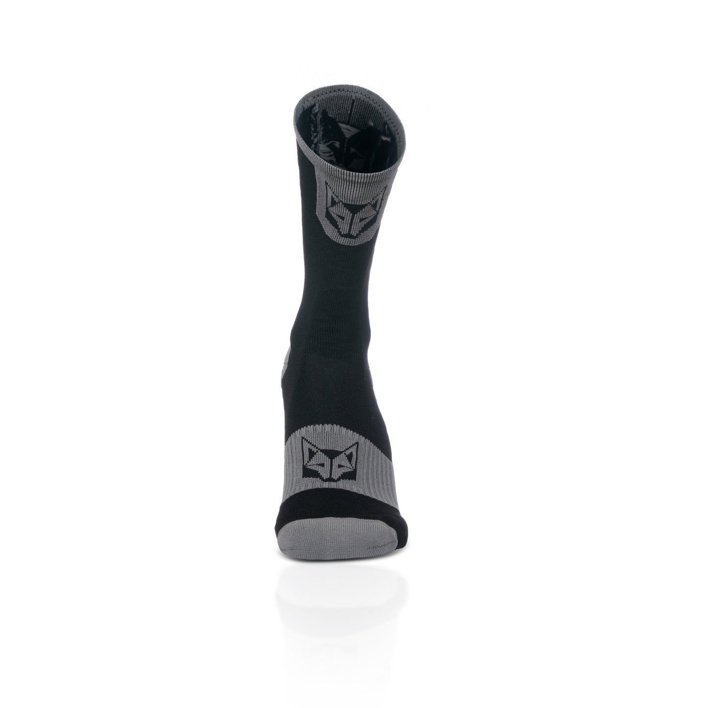 Medias de Ciclismo de Corte Alto Black & Silver Grey