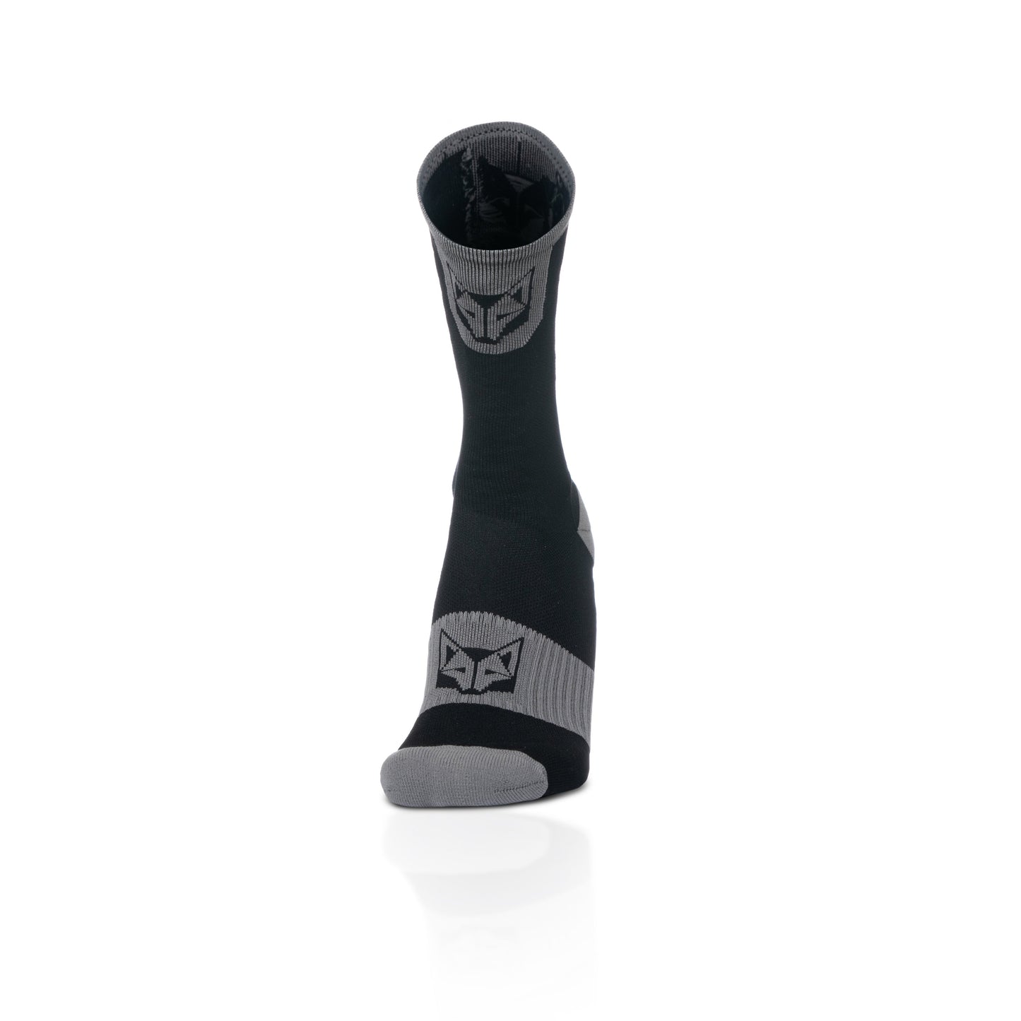 Medias de Ciclismo de Corte Alto Black & Silver Grey