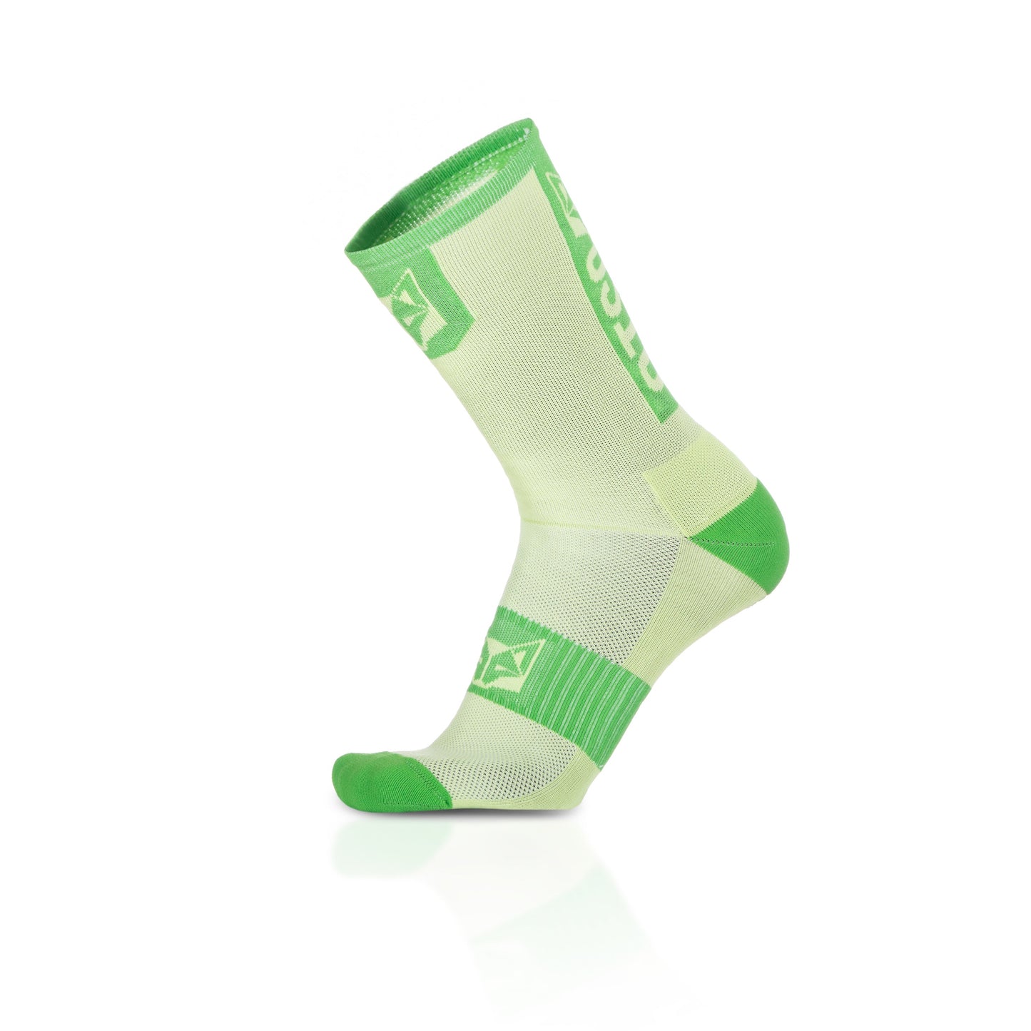 Medias de Ciclismo de Corte Alto Green Lime & Green Apple (Outlet)