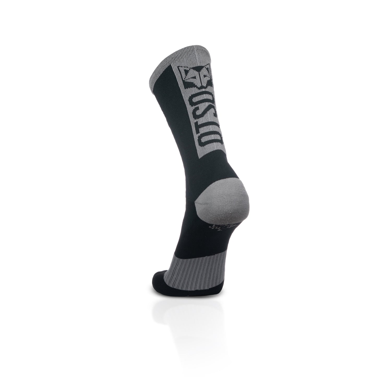 Medias de Ciclismo de Corte Alto Black & Silver Grey