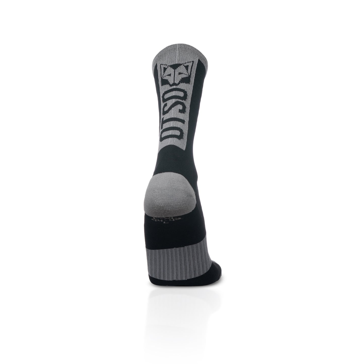 Medias de Ciclismo de Corte Alto Black & Silver Grey