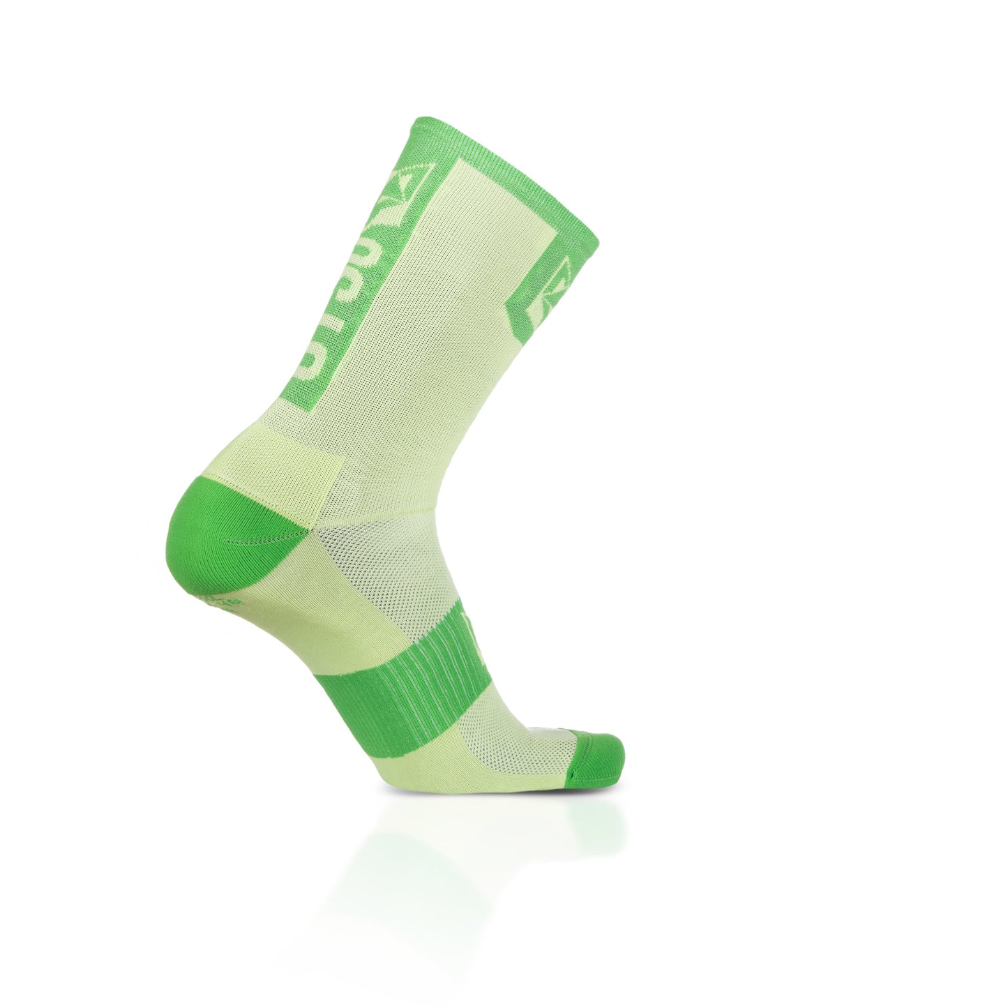 Medias de Ciclismo de Corte Alto Green Lime & Green Apple (Outlet)