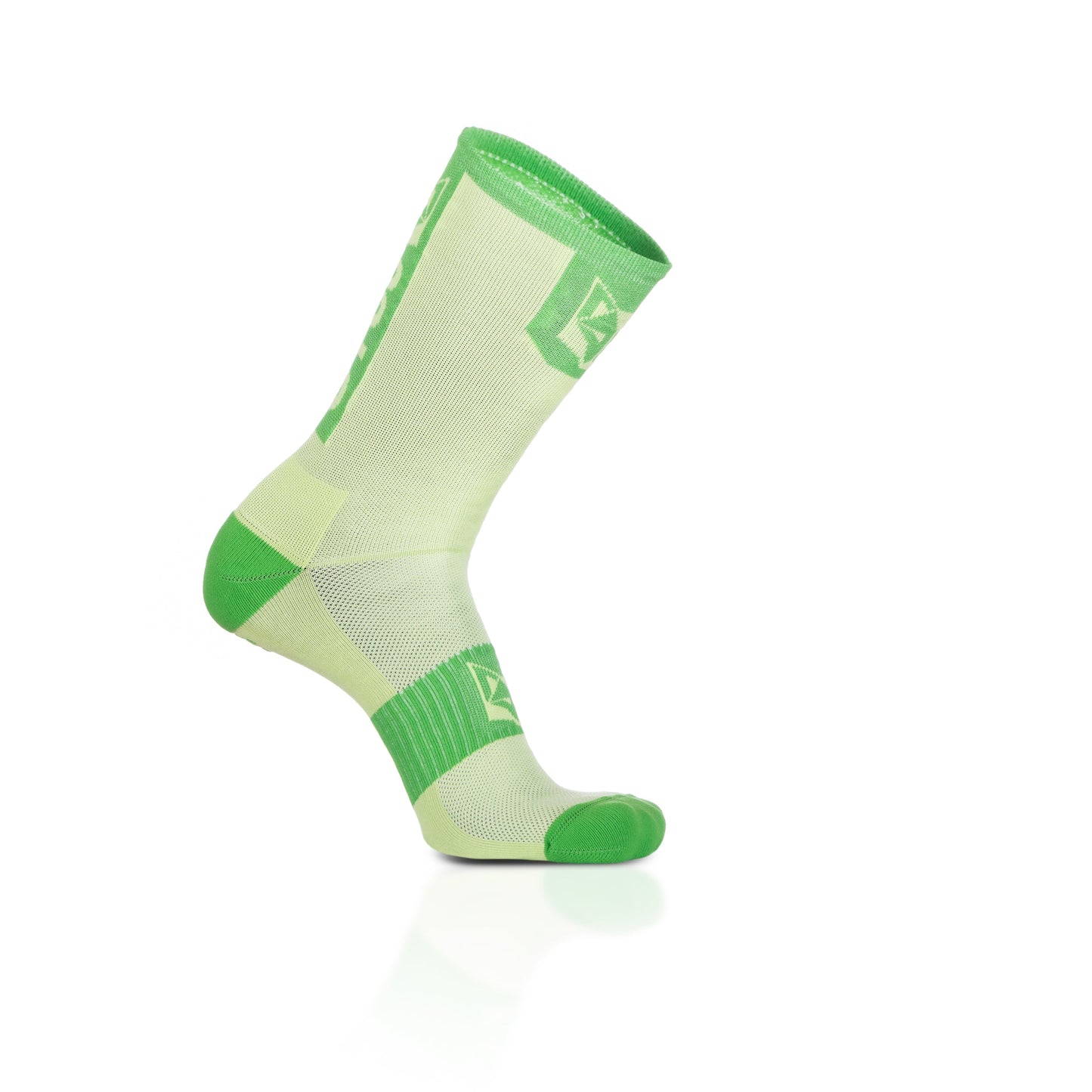 Medias de Ciclismo de Corte Alto Green Lime & Green Apple (Outlet)