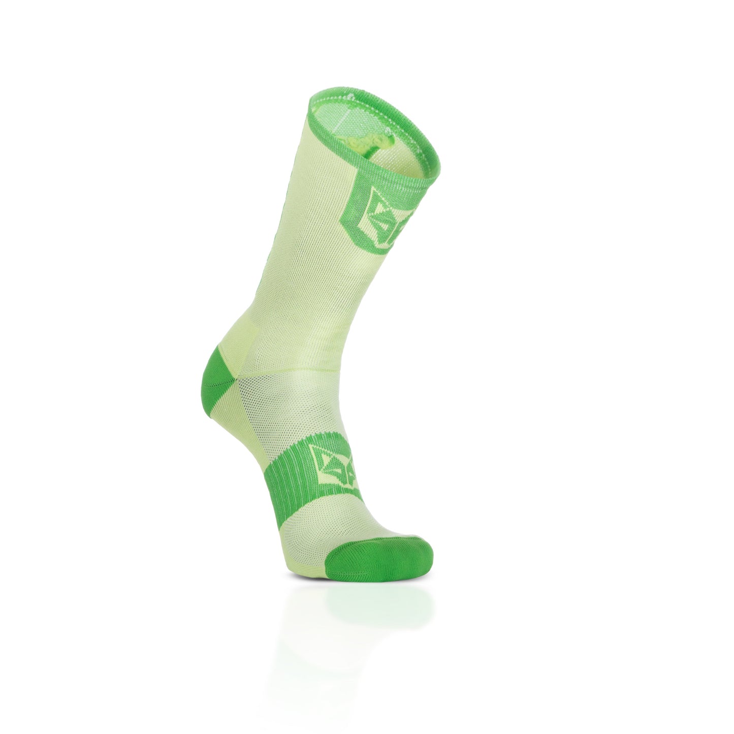 Medias de Ciclismo de Corte Alto Green Lime & Green Apple (Outlet)