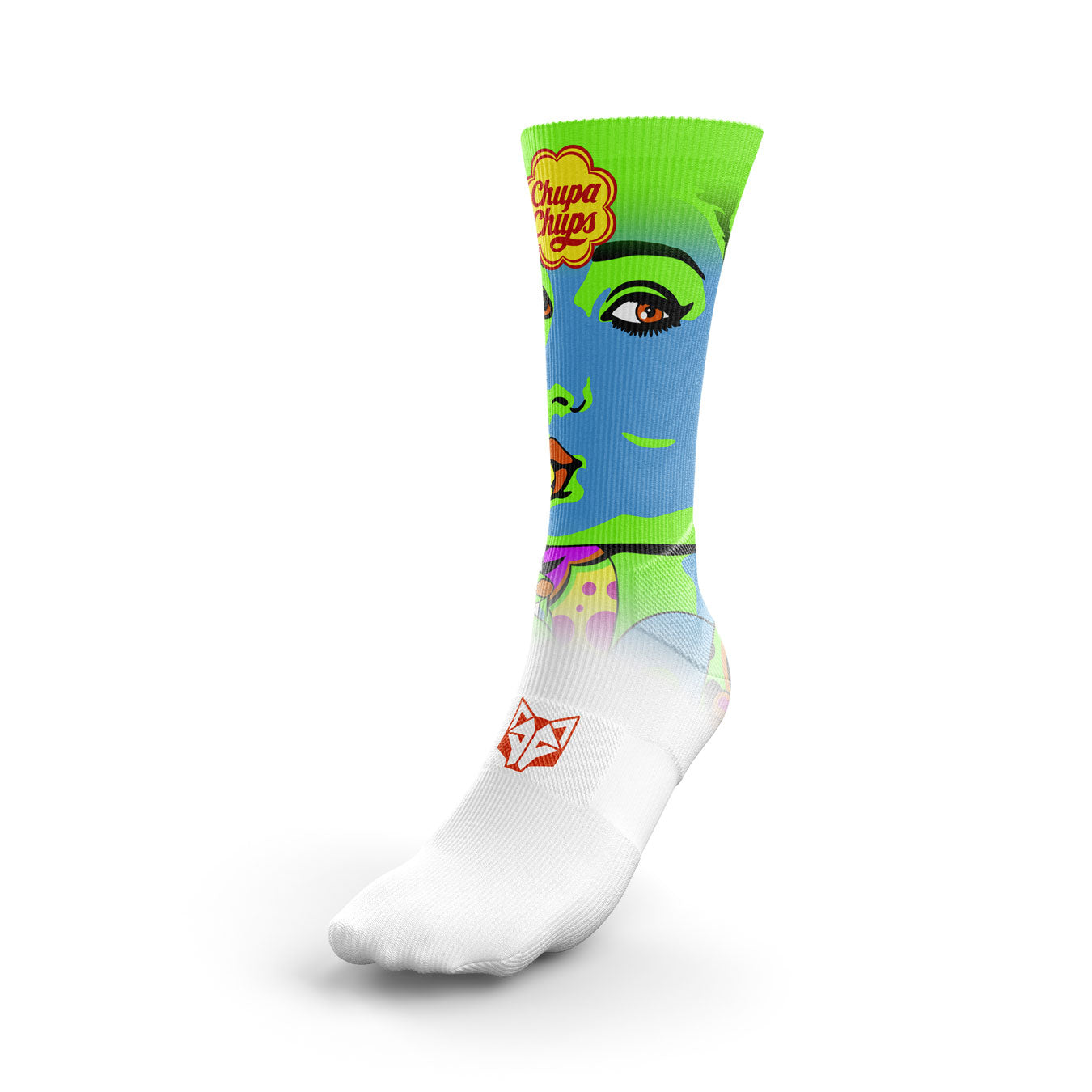 Medias Sublimados de Corte Alto Chupa Chups Warhool