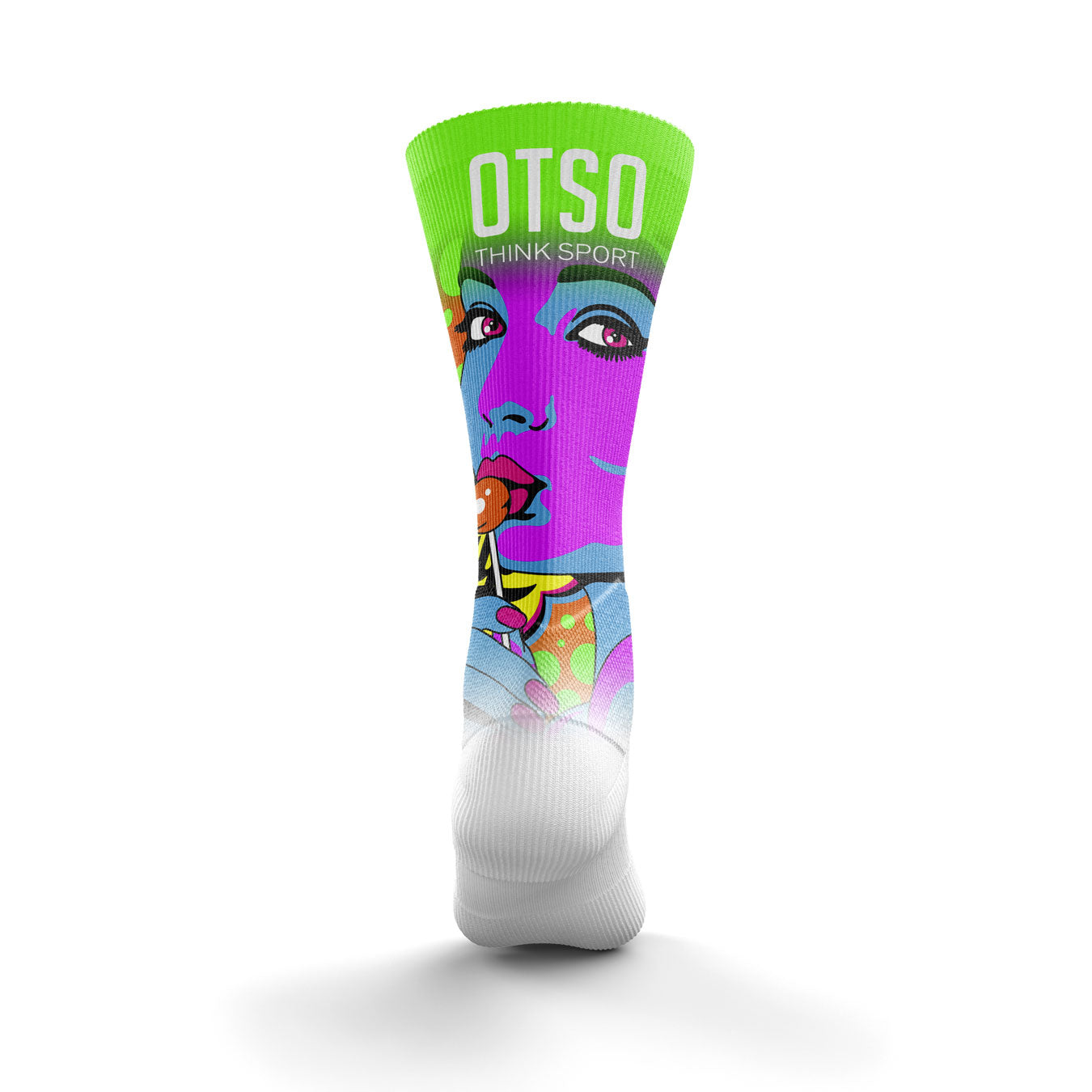 Medias Sublimados de Corte Alto Chupa Chups Warhool