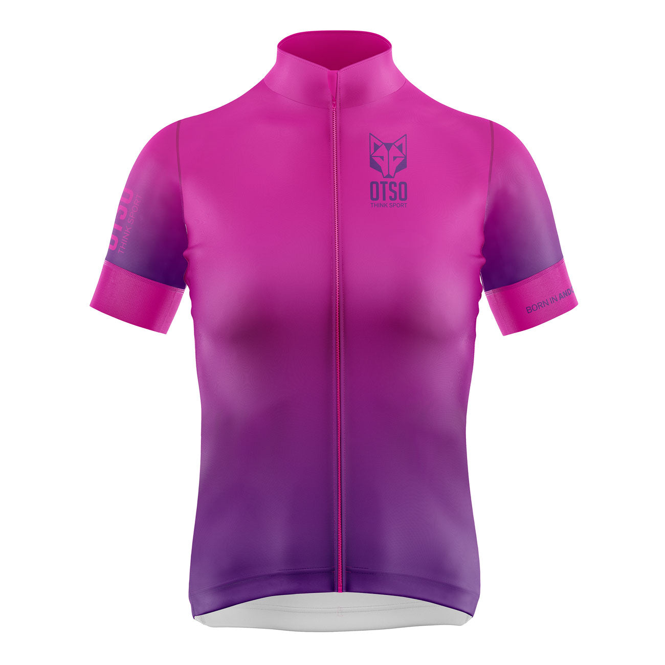 Jersey de Ciclismo Manga Corta Mujer Fluo Pink