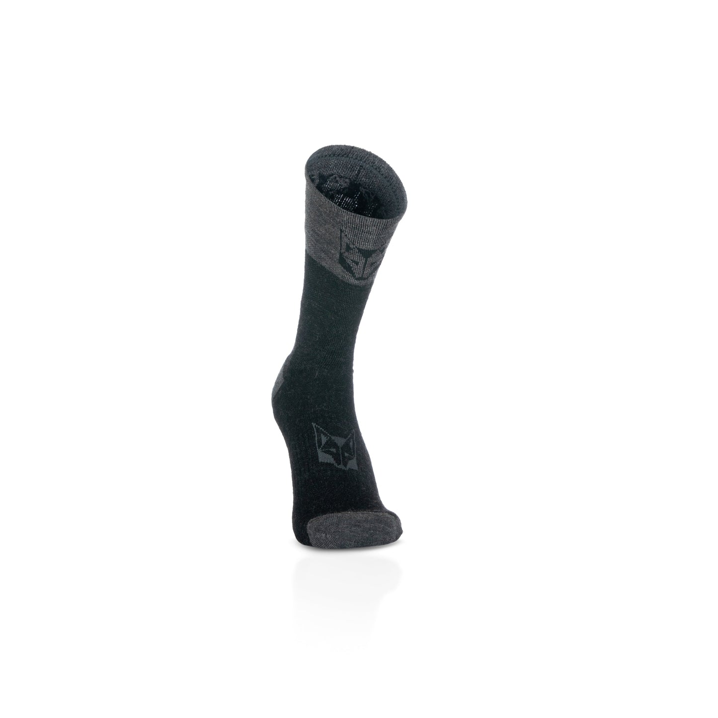 Medias de Lana de Merino de Corte Alto Gray Rock