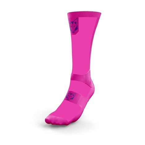 Medias Ultraligeras de Corte Alto Fluo Pink