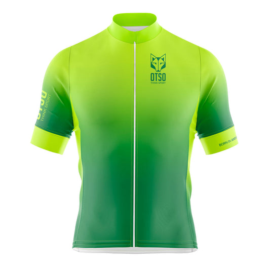 Jersey de Ciclismo Manga Corta Hombre Fluo Green