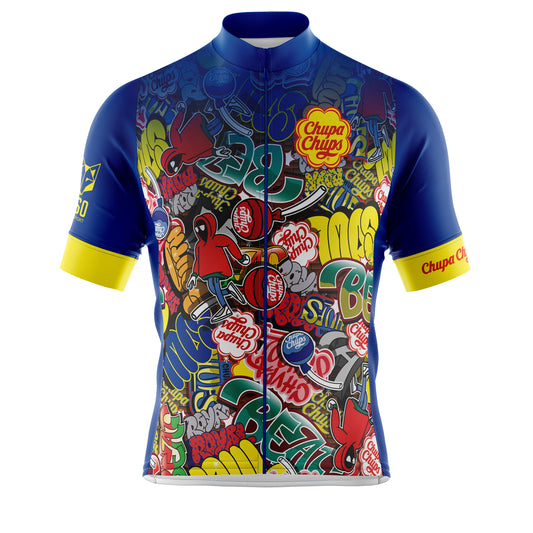 Jersey de Ciclismo Manga Corta Hombre Chupa Chups Graffiti