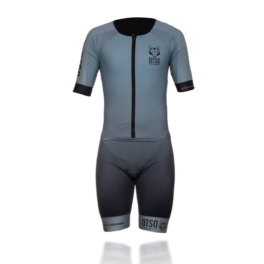 Tri Suit Hombre Silver Grey & Black