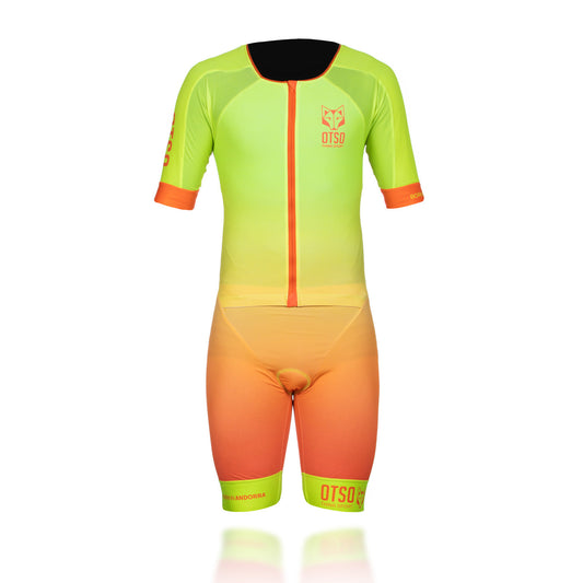 Tri Suit Hombre Fluo Yellow & Fluo Orange