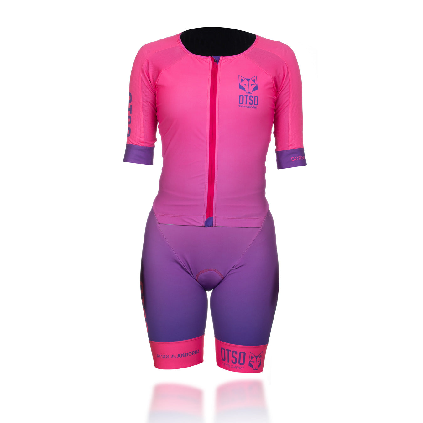 Tri Suit Mujer Fluo Pink & Violet